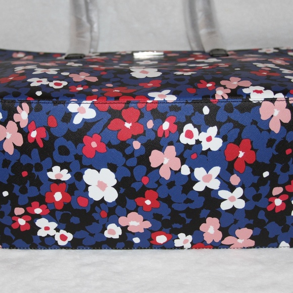 NWT Kate Spade XL Bouquet Floral Tote Bag & Wristlet Purse Handbag Set - Picture 5 of 12